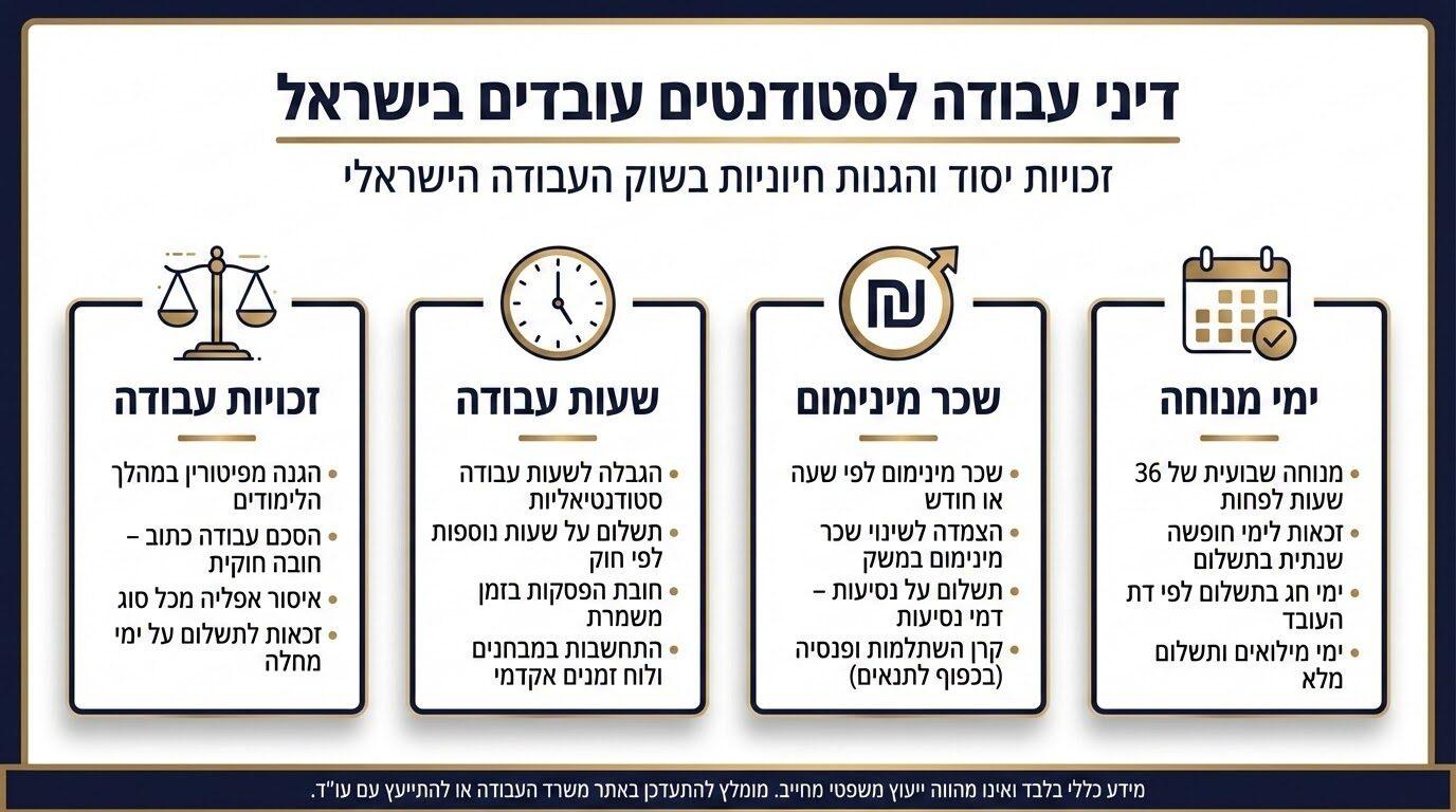 חוקי העסקת סטודנטים בישראל · מדריך למעסיקים