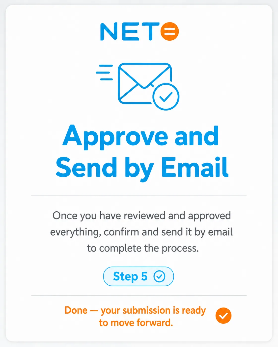 Step 5 · Approve and send by email