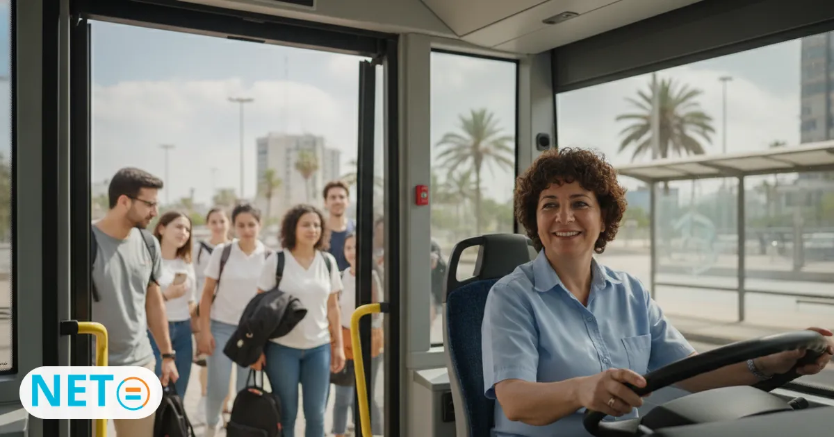 נהג/ת אוטובוס · משרה בתחום תחבורה ורכב · נטו לוח דרושים חינם