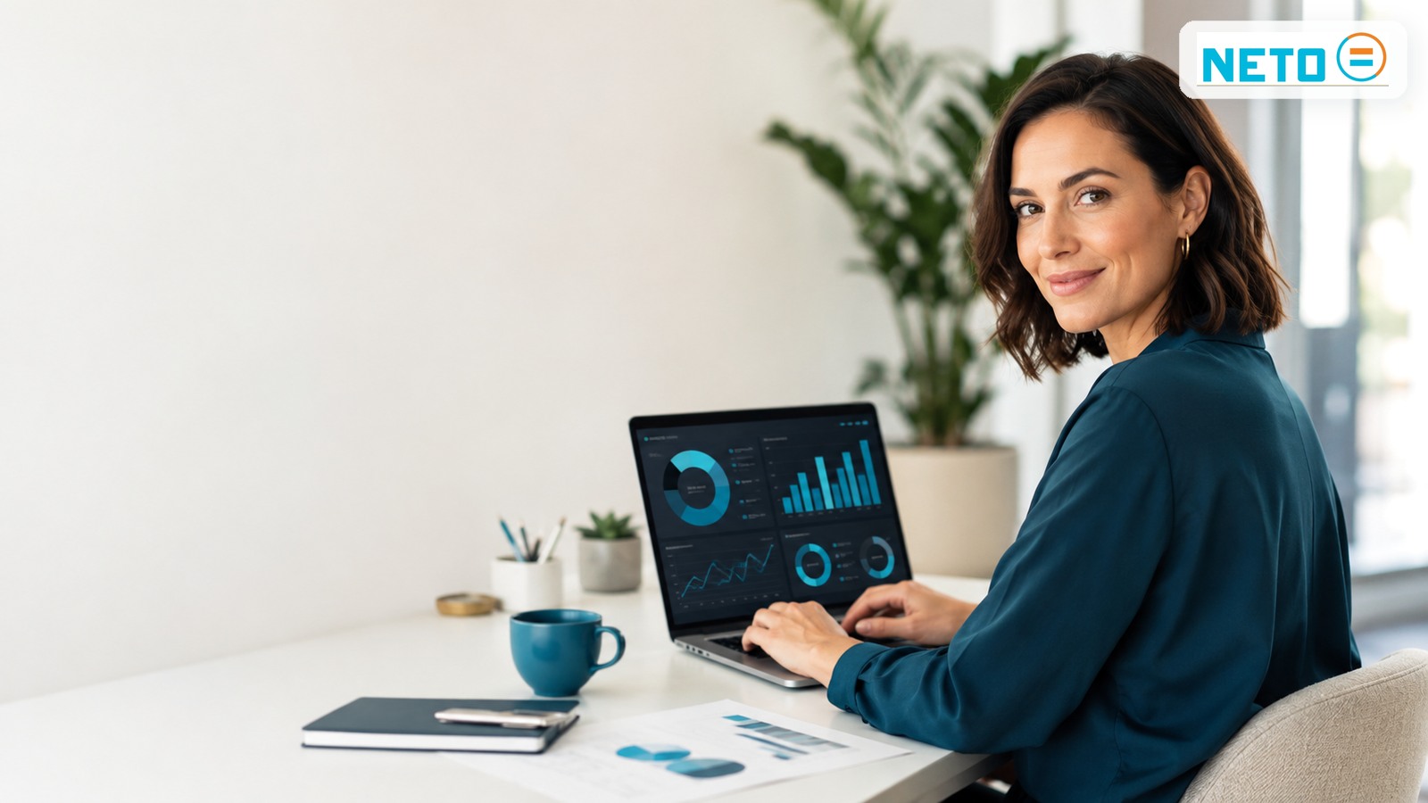 A marketing specialist in Israel reviewing campaign performance dashboards