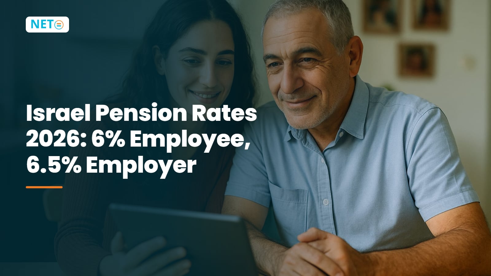 Israel Pension Rates 2026: 6% Employee, 6.5% Employer · NETO ("נטו עבודה") Israel Pension Rates 2026: 6% Employee, 6.5% Employer · NETO ("נטו עבודה")