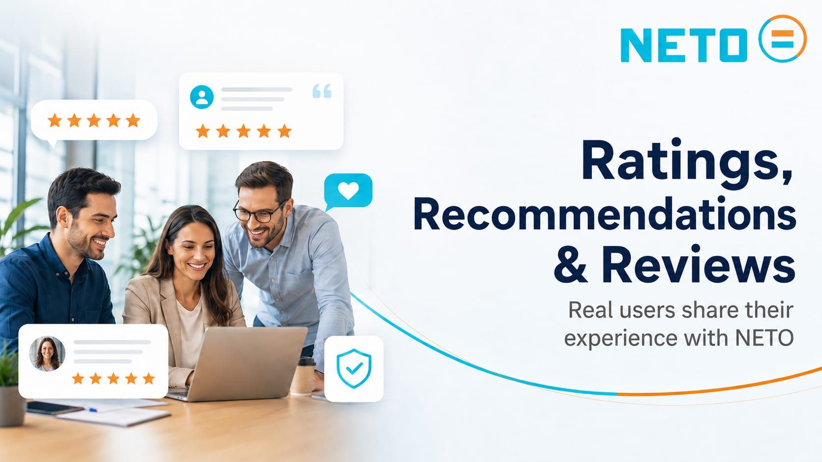 Ratings, recommendations and reviews · real users share their experience with NETO